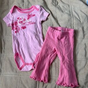 Calvin Klein Pink Baby Set